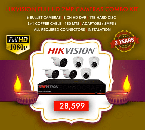 Hikvision 2MP 6 CCTV Camera